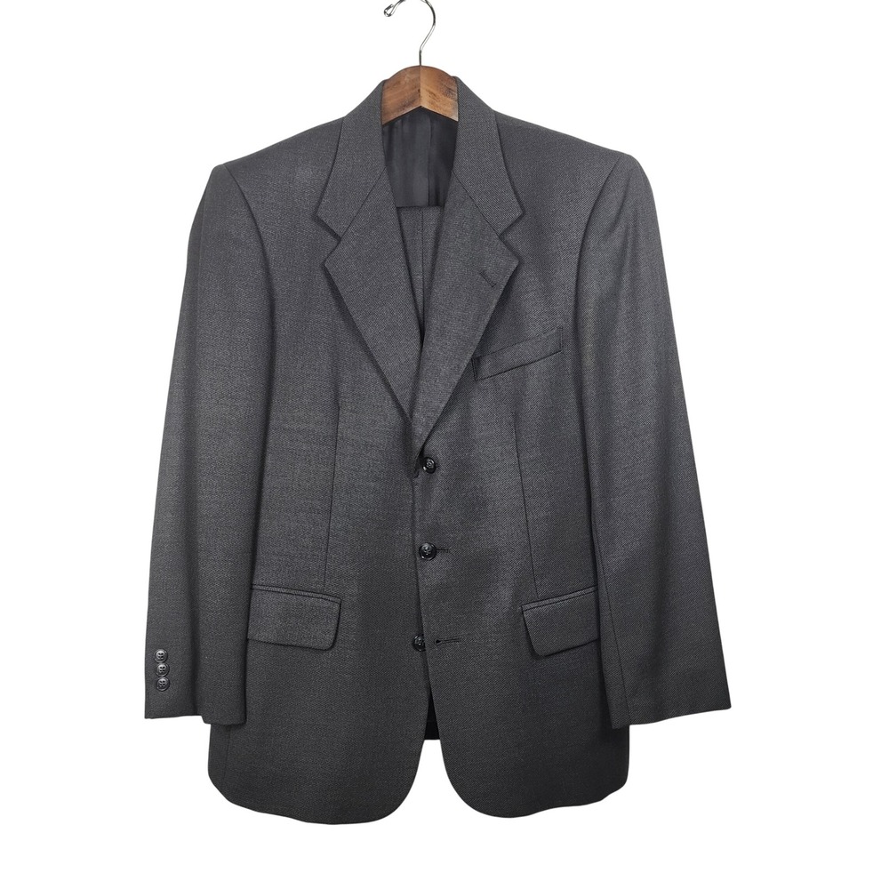Di Benedetto 2pc Business Suit Mens 40R‎ Charcoal Gray Wool 33x31 Office Career